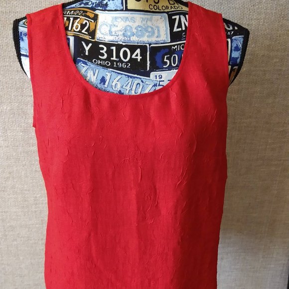 Coldwater Creek Tops - BNWT - COLDWATER CREEK - RED TANK TOP - SIZE SMALL